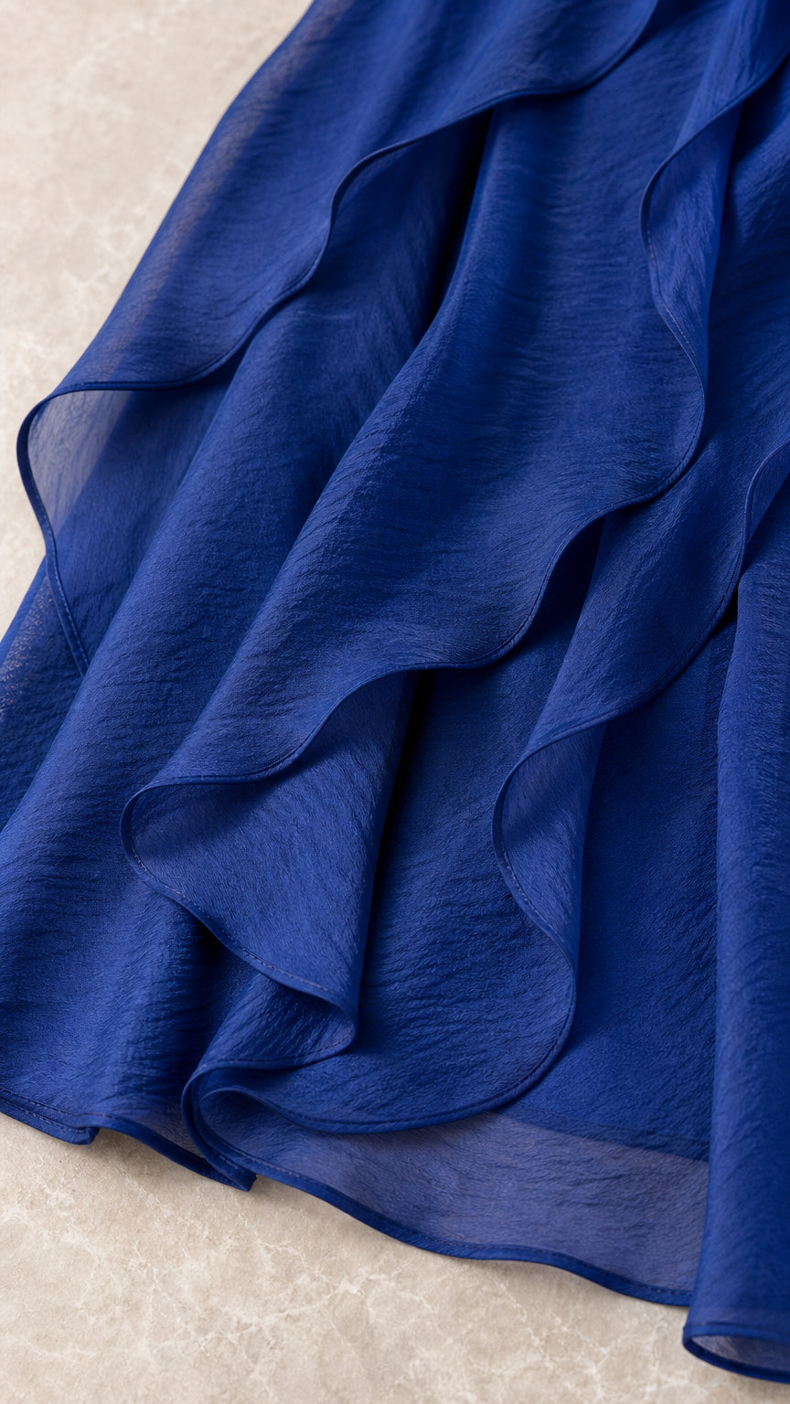Sleeveless Ruffled Chiffon Maxi Dress