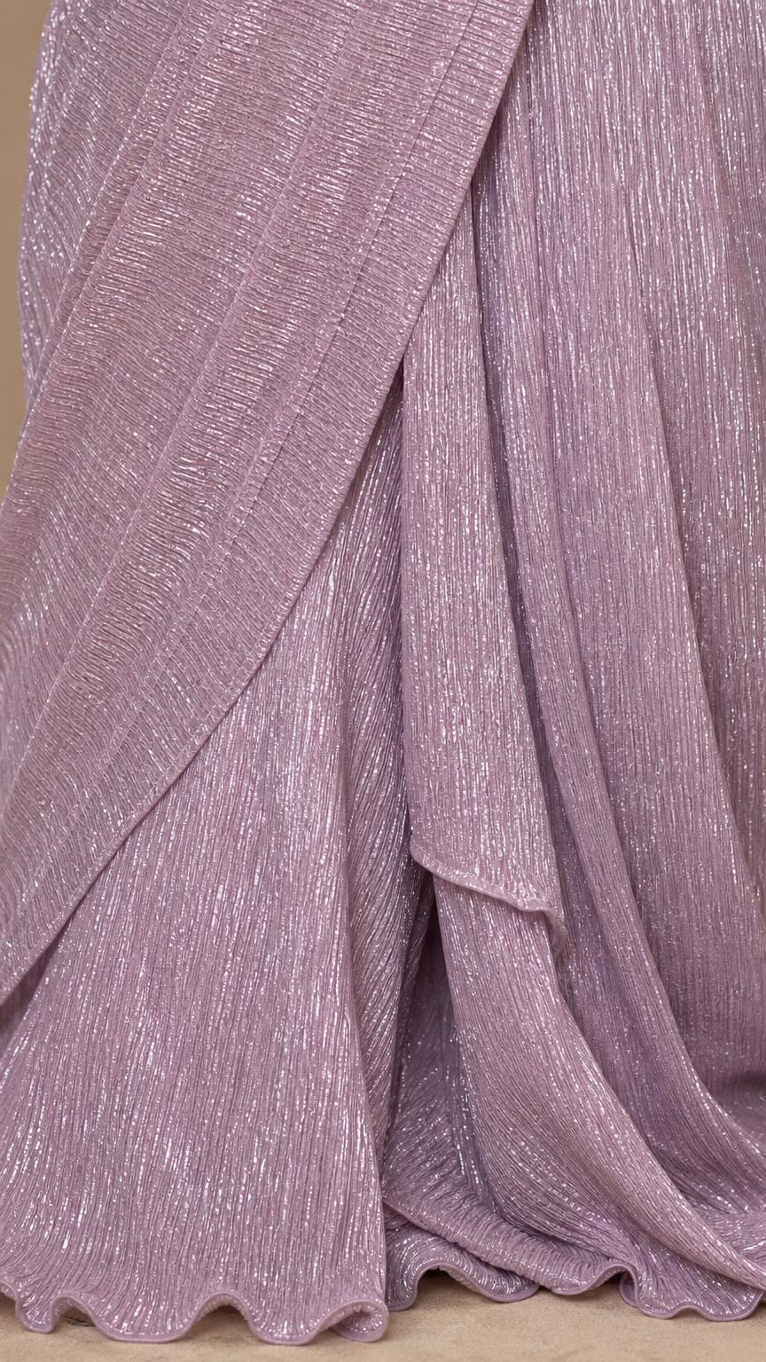 Glitter Shimmer Ready-to-Wear Saree with Matching Blouse