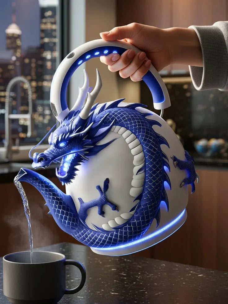 Mystic Dragon LED Electric Glass Kettle🐉