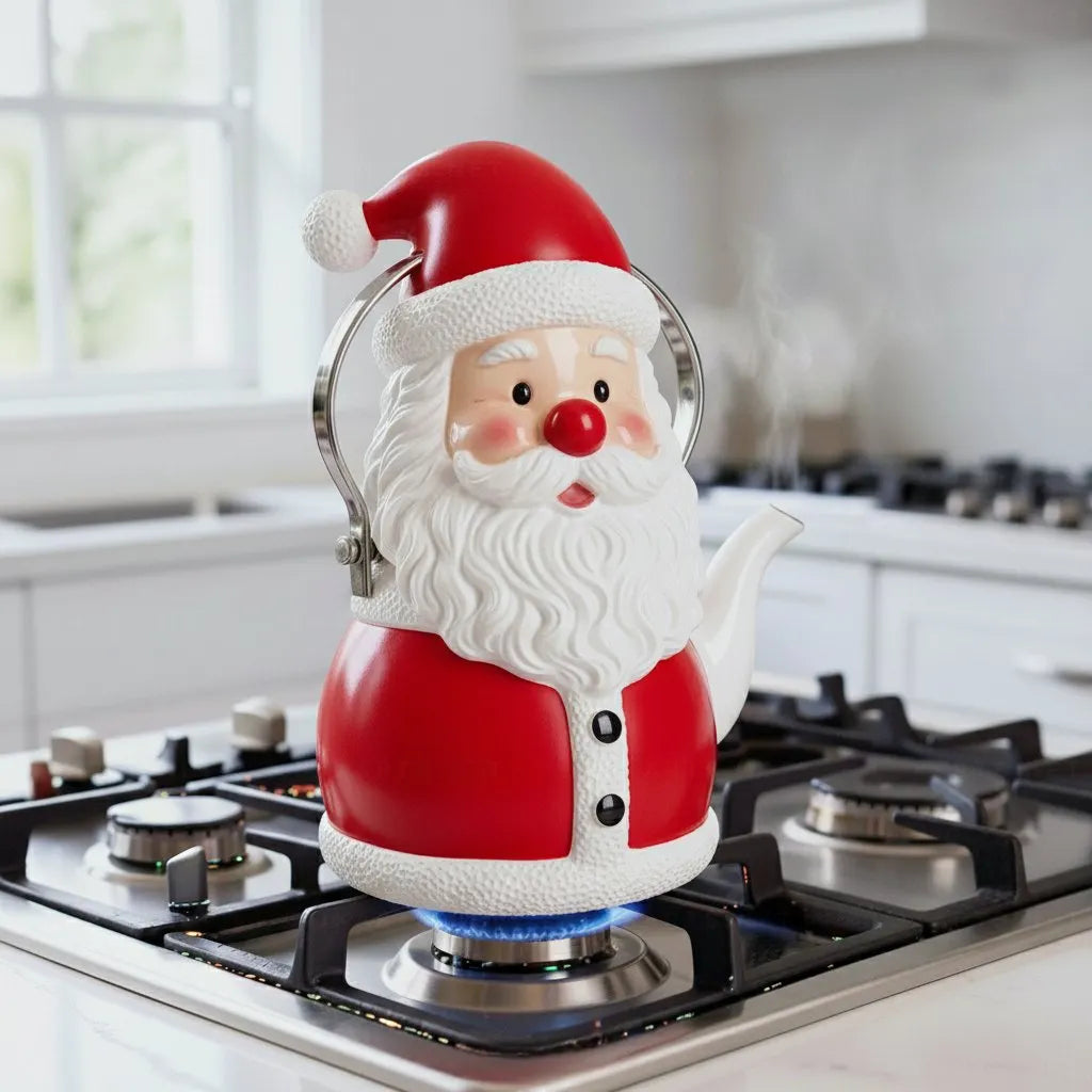 Whimsical Holiday Stovetop Glass Kettle Collection🫖⛄️