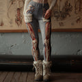 Vintage Halloween Human Anatomy Art Realistic Pants