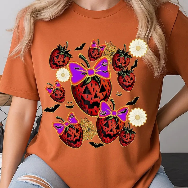 Spooky Strawberry Summerween T-shirt