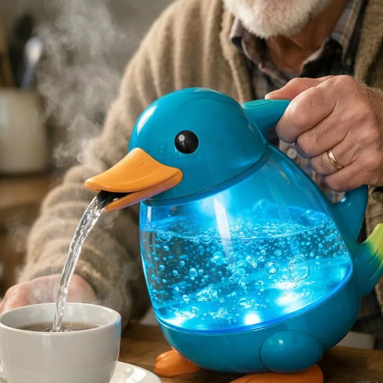 Whimsical Duck Glass Electric Kettle🫖🦆