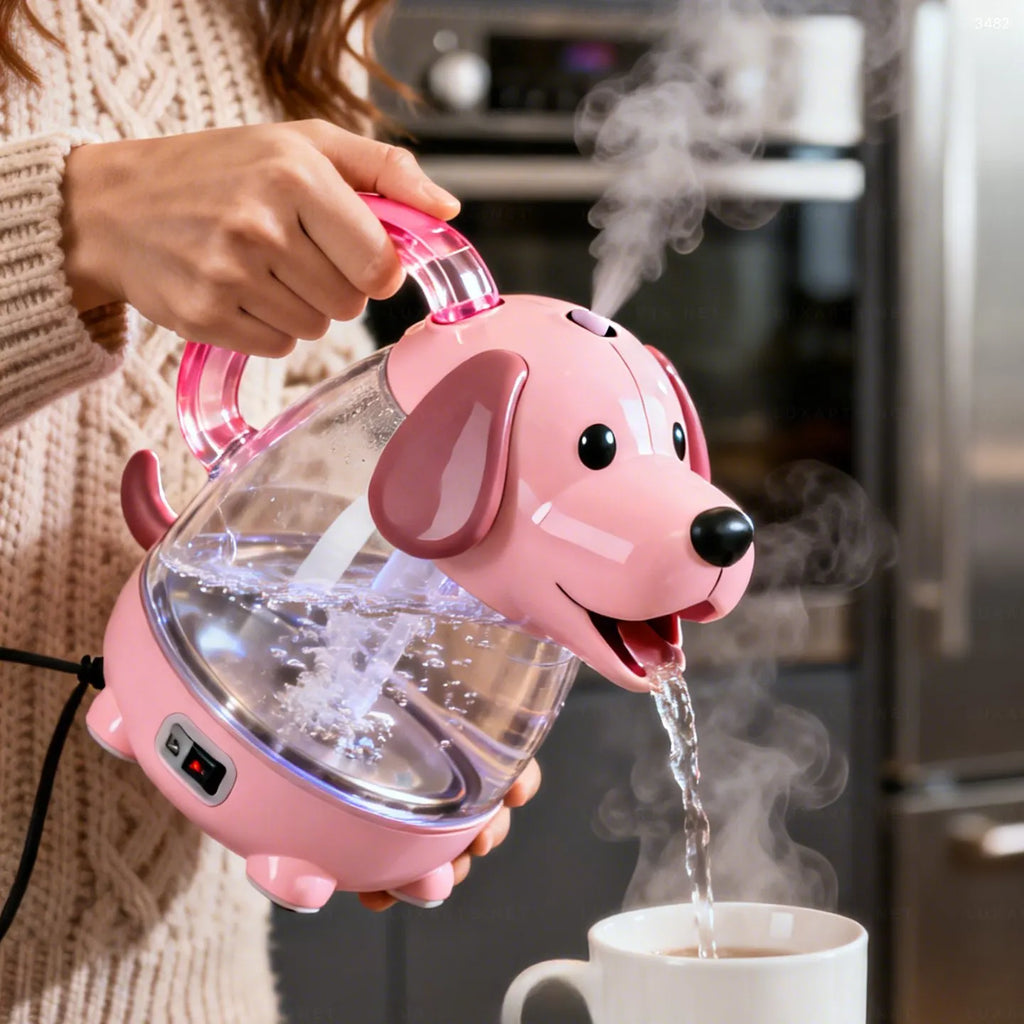Whimsical Dog Glass Electric Kettle🫖🐶