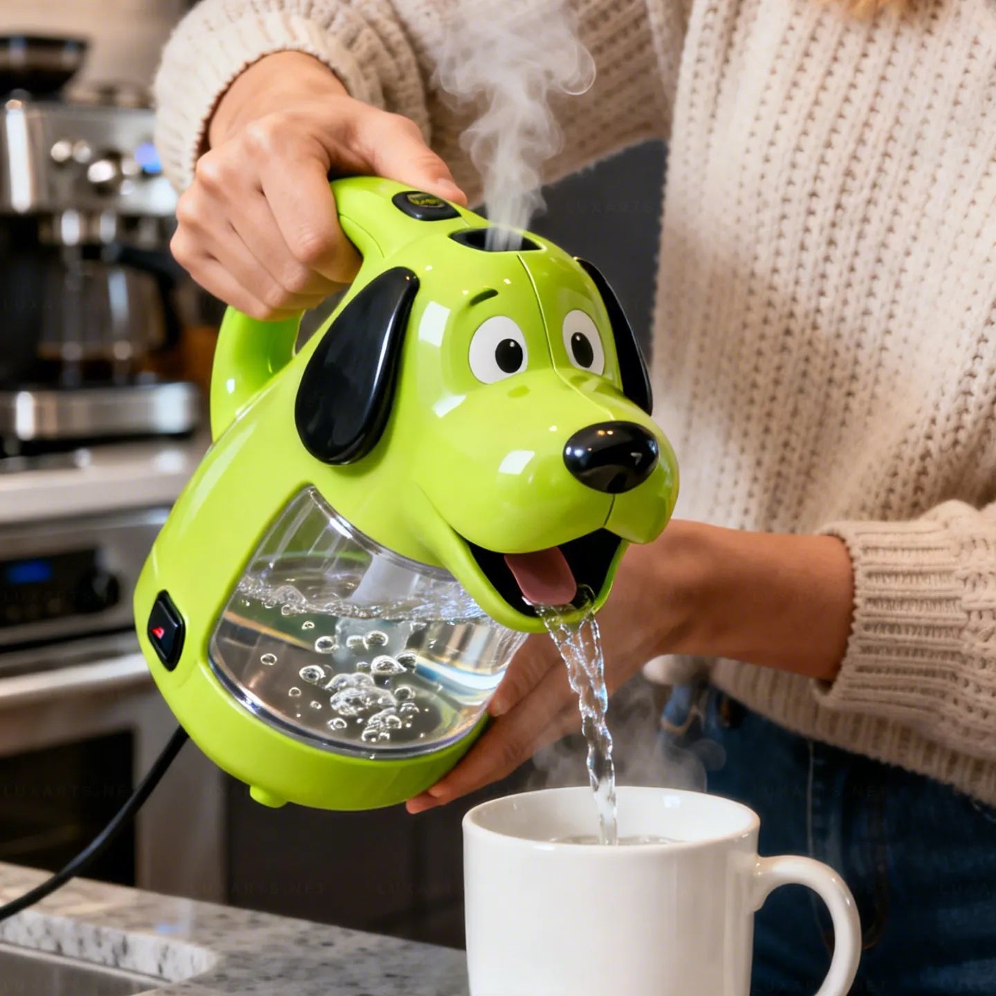 Whimsical Dog Glass Electric Kettle🫖🐶