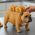 Creative 4-Slice Toaster | Cute Aesthetic Kitchen Appliance for Cozy Breakfast & Unique Home Decor -French Bulldog Toaster