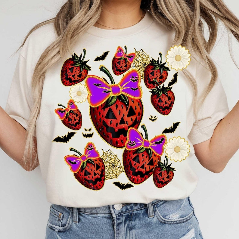 Spooky Strawberry Summerween T-shirt