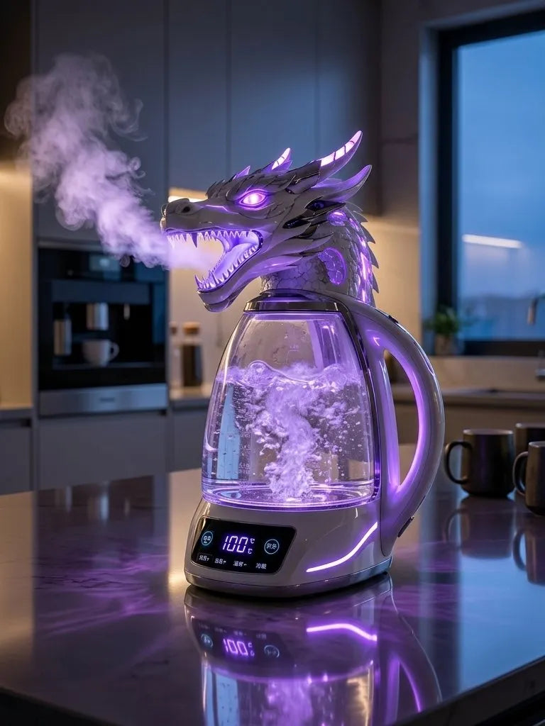 Mystic Dragon LED Electric Glass Kettle🐉