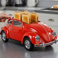 Creative 4-Slice Toaster | Cute Aesthetic Kitchen Appliance for Cozy Breakfast & Unique Home Decor -Classic Red Beetle