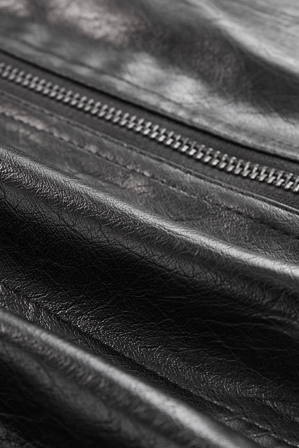Women's Vintage Stand Collar Faux Leather Jacket