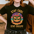 Summerween Fun Watermelon Skull Camping T-shirt